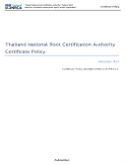 แนวนโยบายของผู้ให้บริการออกใบรับรองอิเล็กทรอนิกส์แห่งชาติ Thailand NRCA (CP Version 4.0) (SSL ...